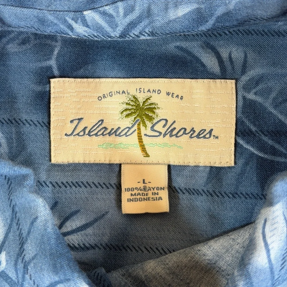 Tropical Blue Floral Men's Shirt‎